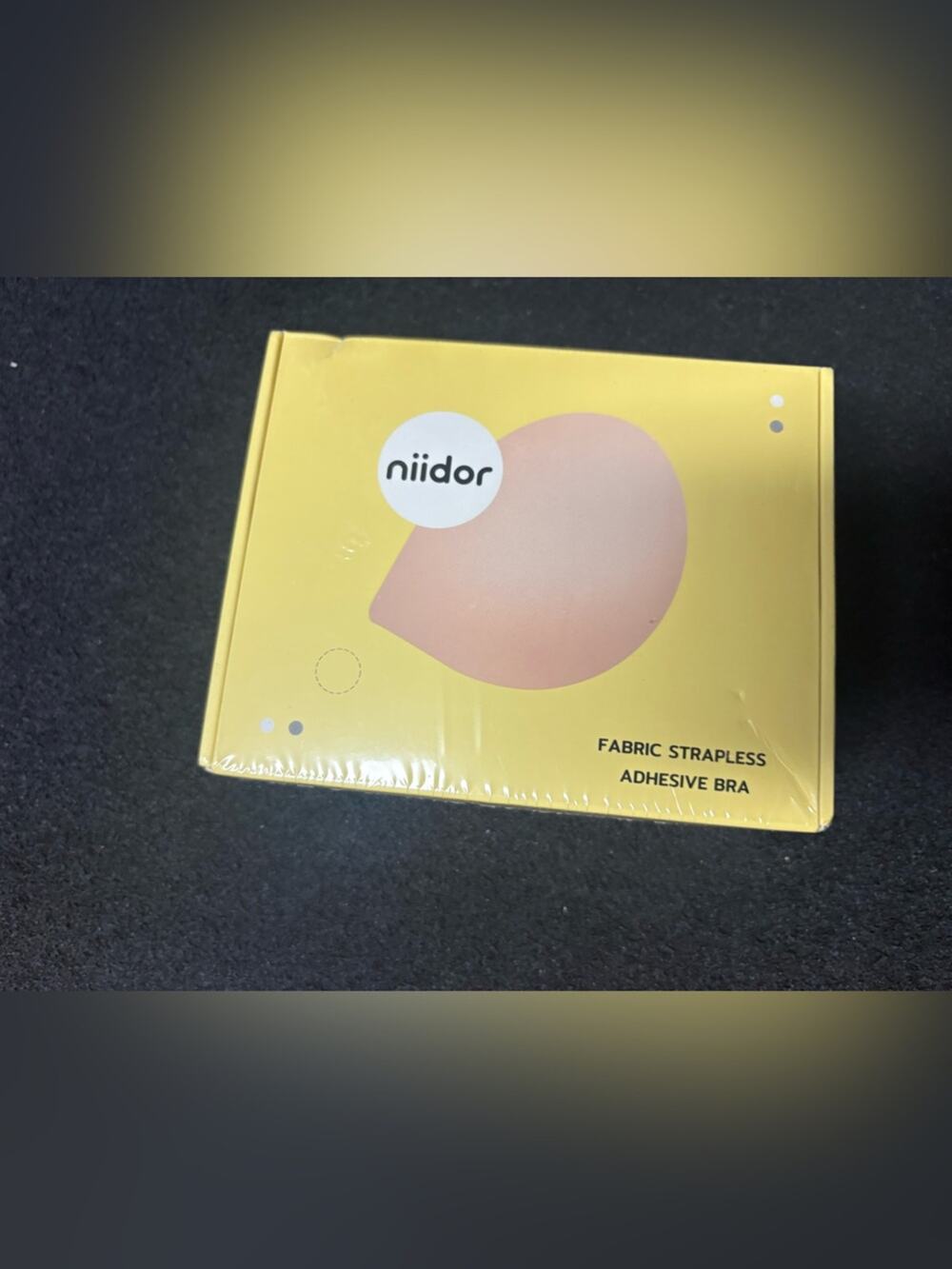 Niidor Strapless Adhesive Bra Nude Fabric Bra New Sealed